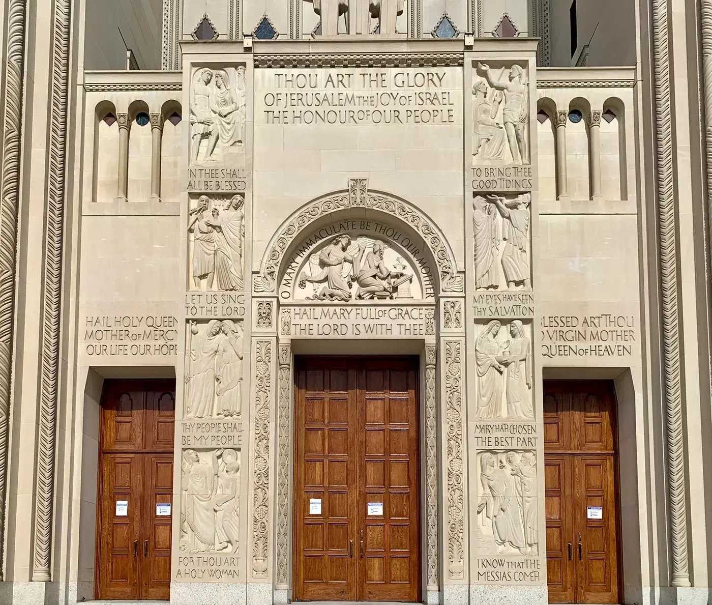 The dome and campanile of the Basilica of the National Shrine of the Immaculate Conception, Washington, D.C.