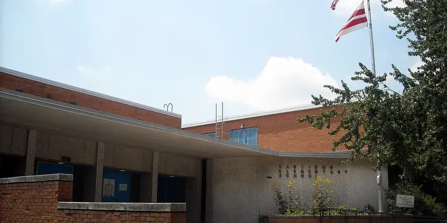 The renovated Garrison Elementary School campus on S Street NW, Logan Circle, Washington, D.C.