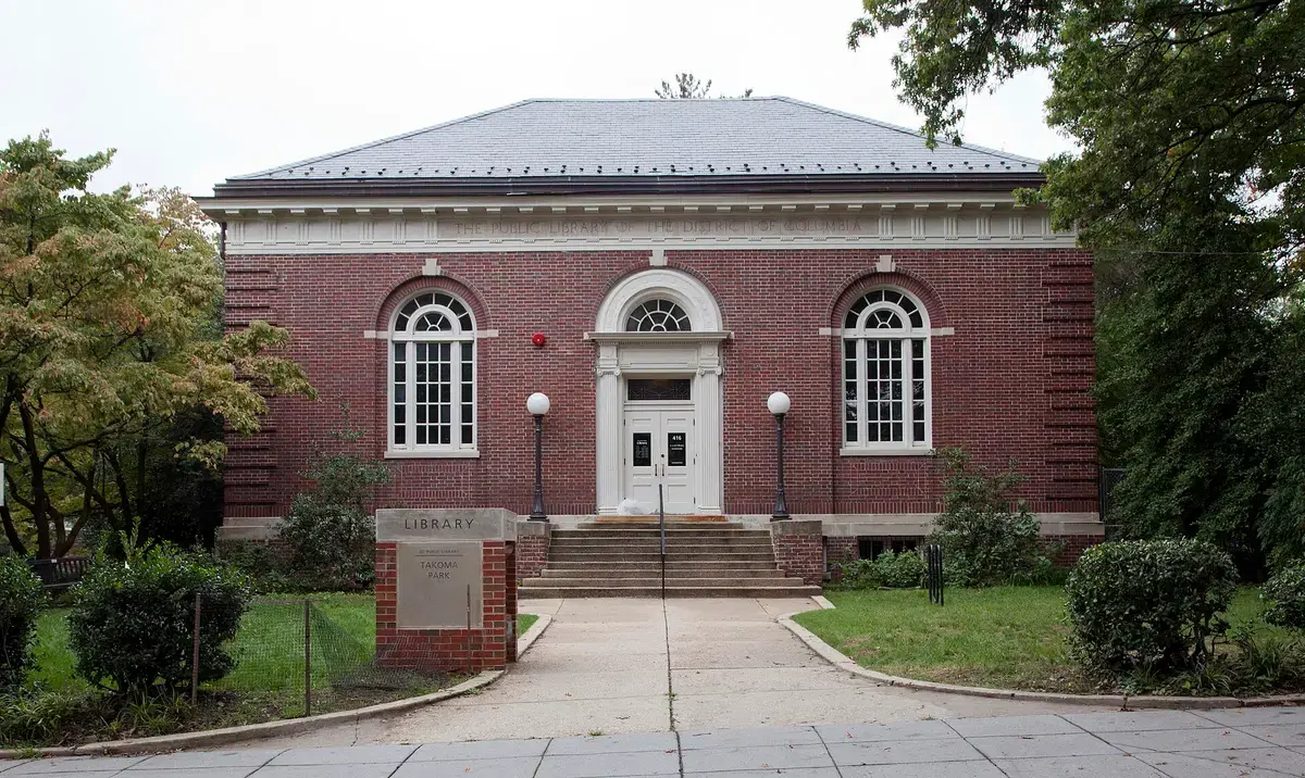The 1911 Takoma Park Neighborhood Library on Cedar Street NW, Washington, D.C.