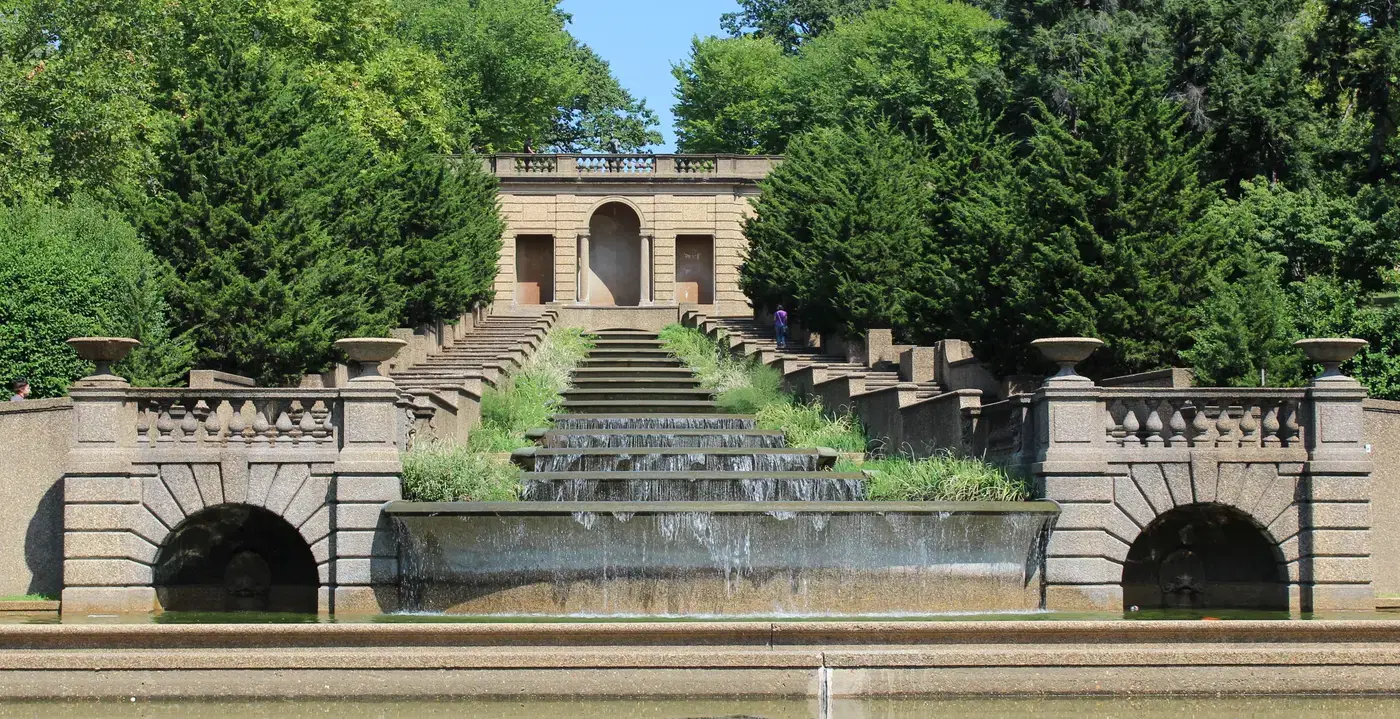 The thirteen-basin cascading fountain at Meridian Hill Park, Washington, D.C.