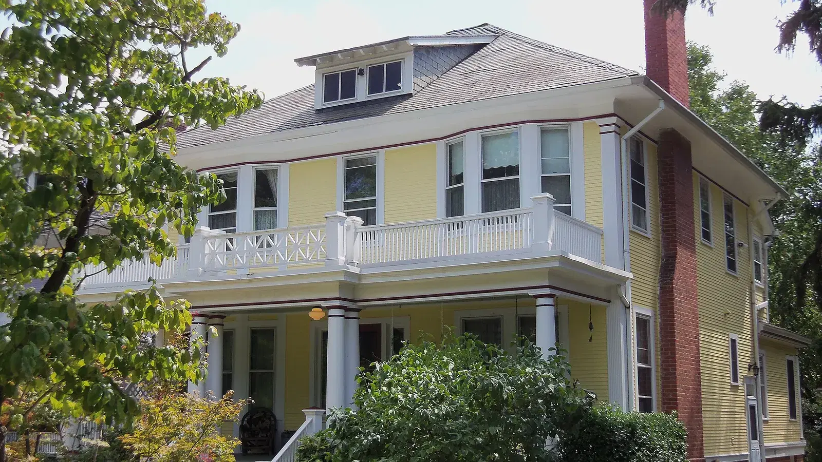 Victorian houses with gingerbread porches in the Takoma neighborhood of Washington, D.C.